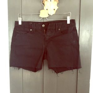 Madewell black denim cutoff shorts size 27